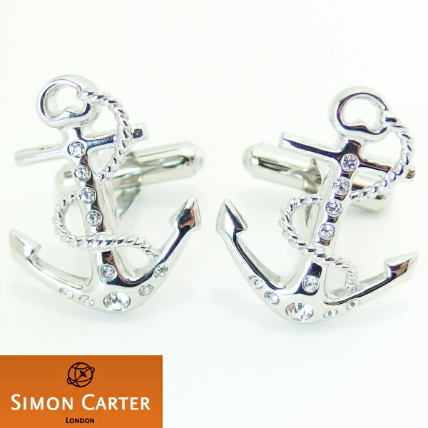 カフス サイモンカーター 英国 ブランド SIMON CARTER 爽やかな男の象徴イカリ カフス カフスボタン カフリンクス cufflinks cuffs メンズ 男性 誕生日 贈り物 お祝い パーティー 結婚式 スーツアクセサリー専門店 ブライダル 披露宴 二次会 お呼ばれ おしゃれ カフスマニア