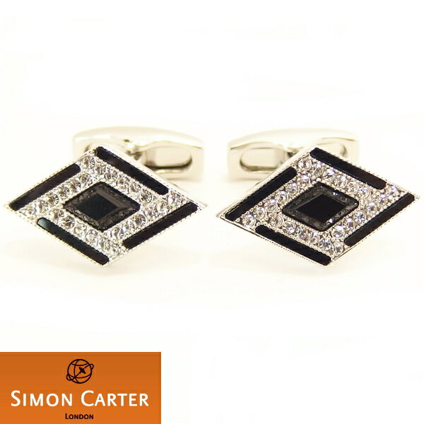 サイモン・カーター(カフス) カフス サイモン カーター 英国 ブランド SIMON CARTER DECOダイヤ オニキス カフス カフスボタン カフリンクス cufflinks cuffs メンズ 男性 スーツアクセサリー専門店 父の日 ギフトにも 誕生日 プレゼント プチギフト おしゃれ カフスマニア