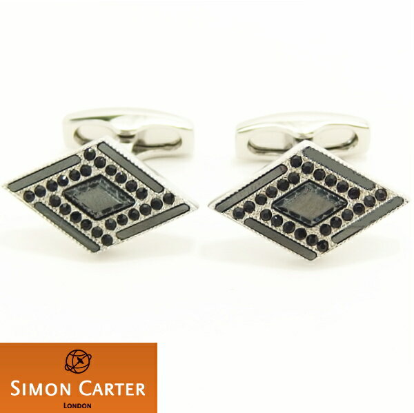 カフス サイモンカーター 英国 ブランド SIMON CARTER DECOダイヤ ヘマタイト カフス カフスボタン カフリンクス cufflinks cuff...