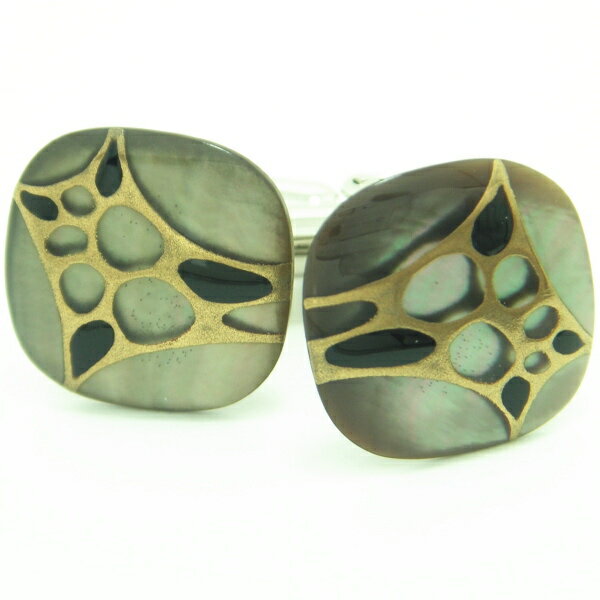 Mt. ARTIGIANO filo モダンの蒔絵カフス カフスボタン カフリンクス cufflinks cuffs メンズ 男性 披露宴 お洒落 スーツアクセ...