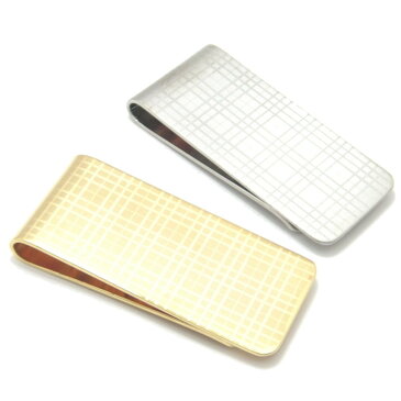 moneyclip タータンチェック柄ゴールド・シルバーのマネークリップ【あす楽対応】 【メール便・ネコポス対応】【コンビニ受取対応商品】【5,400円以上で送料無料】 スーツ・アクセサリー専門店 マネークリップ おしゃれ プレゼント ゴールド シルバー カフスマニア