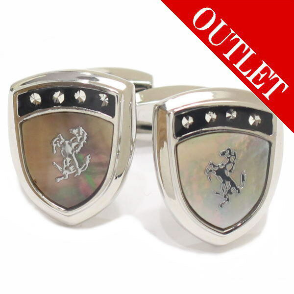 アウトレット Selerisアワビ貝と馬シールドデザイン カフス カフスボタン カフリンクス cufflinks cuffs メンズ 男性 スーツアクセサリー専...