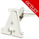 アウトレット バラ売り シルバー アルファベット A カフス カフスボタン カフリンクス cufflinks cuffs メンズ 男性 結婚式 ユニーク おもし...