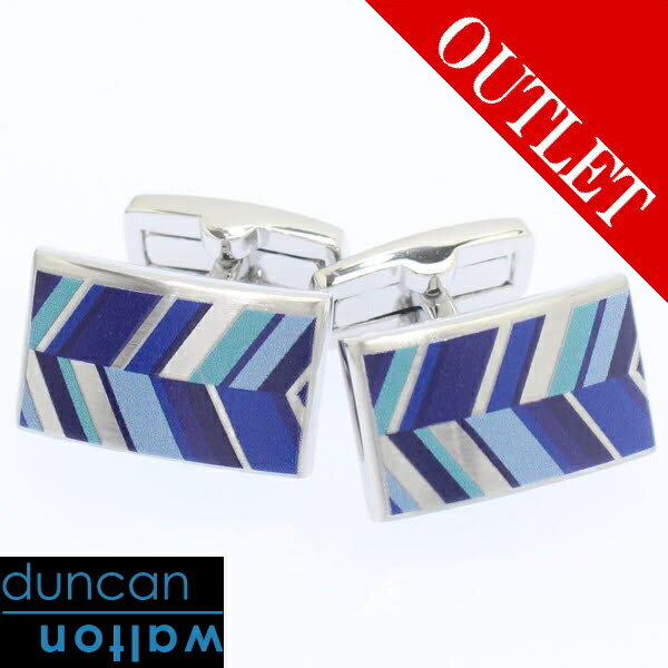 アウトレット ブルー RUSSET レジメンタル ブルー カフスDuncan Walton Luxury スーツアクセサリー専門店 誕生日 プレゼント プチギフ...