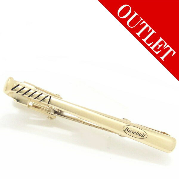 アウトレット ネクタイピン 野球好きさんのネクタイピン ゴールド夢をホームランへ かっ飛ばせバット ゴールドのタイピン 結婚式 オシャレ スーツアクセサリー専門...