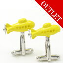 アウトレット イエローサブマリン 潜水艦 カフス カフリンクス カフスボタン 披露宴 お洒落 スーツアクセサリー専門店 誕生日 プレゼント プチギフト おしゃれ...