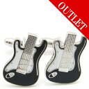 アウトレット 乗り乗りモノトーン エレキギター カフス カフスボタン カフリンクス cufflinks cuffs メンズ 男性 結婚式 スーツアクセサリー専門...