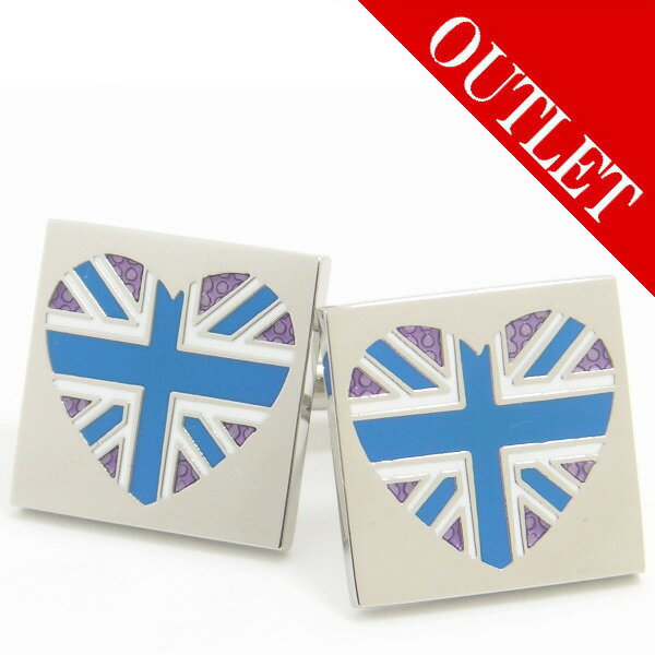 アウトレット SoniaSpencer ハート パープル ユニオンジャック カフス カフスボタン カフリンクス cufflinks cuffs メンズ 男性 ス...