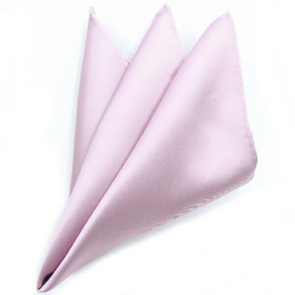 日本製シルク100% 光沢感の美しいポケットチーフ サテン ピンク ポケットスクウェアスーツ用 ファッション小物 チーフ スーツアクセサリー専門店 誕生日 プレゼント プチギフト おしゃれ カフスマニア