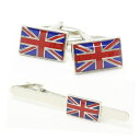 送料無料 イギリス国旗 ユニオンジャック カフス タイピンセット カフス 誕生日 贈り物 プチギフト ユニーク おもしろ 面白 面白い お揃い セット スーツア...