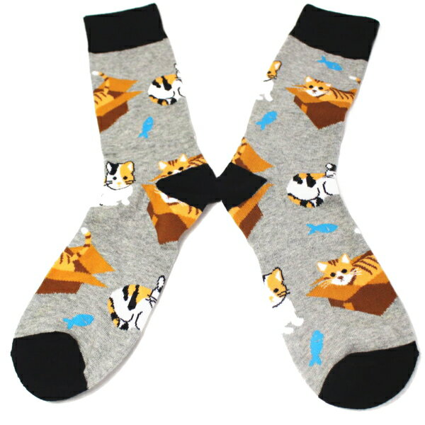 【楽天1位】 靴下 メンズ トラ猫 猫 三毛猫 メンズソックス くつした ビジネス おもしろ ユニーク 面白 面白い くるぶし 男性 スーツアクセサリー専門店 父の日 ギフトにも 誕生日 プレゼント プチギフト おしゃれ お洒落 人気 カフスマニア