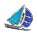 SATURNO サツルノ ヨットのタイタック ピンブローチ タイニーピン タックピン メンズジュエリー アクセサリー ラペルピン スーツアクセサリー専門店 父の...