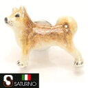 柴犬のタイタックSATURNO サツルノ ピンブローチ タイニーピン タックピン メンズジュエリー アクセサリー ラペルピン ブランド スーツアクセサリー専門店 父の日 ギフトにも 男性 誕生日 プレゼント プチギフト おしゃれ カフスマニア