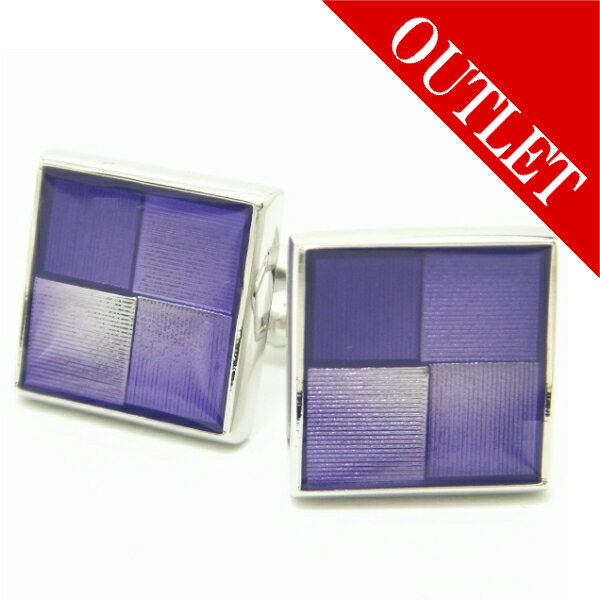 アウトレット パープルグラデーションのカラフルスクウェア カフス カフスボタン カフリンクス cufflinks cuffs メンズ 男性 結婚式 スーツアクセ...