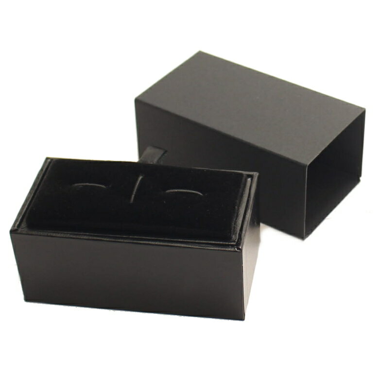 収納ボックス 黒 カフス カフスボタン タイピン ネクタイピン ラペルピン カフリンクス タイバー タイタック 保管用 収納 ケース ボックス プレゼントに