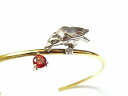 シルバー ブレスレット 鳥 『 からす 』 真鍮 キュービックジルコニア Tiny tail タイニーテイル バード レディース ジュエリー 動物 宝石 石 ス...