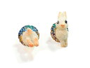 ウサギのピアス (ブルー)【Wadou-koubou/和道工房】 アクセサリー メルヘン ラビット アニマル どうぶつ 動物 うさぎ 兎 ハンドメイド 個性的 ...