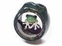 カエル ネックレス 蛙 『 なすがままに 参』 kengtaro ケンタロー ペンダントトップ おもしろ アクセサリー ジュエリー かわいい プレゼント ナスビ ガラス 作家 梅雨 フロッグ 硝子 モチーフ お祝い グッズ 茄 誕生日 蛍光 動物 アニマル 置物