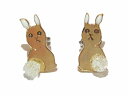 ルチカ ピアス 兔 ★ メール便送料無料 ★『 ふりむきうさぎ ゴールド 』 Luccica シンプル ナチュラル かわいい ウサギ ラビット アニマル 誕生日...