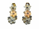 ルチカ ★ メール便送料無料 ★『 melati ピアス (WH×GY)』 Luccica Farbe ファルベ 花 フラワー ナチュラル かわいい レディース シンプル キラキラ ジュエリー アクセサリー 雑貨 誕生日 エレガント 女子 プレゼント イヤリング 星 派手 目立つ 女性 お祝い luccica