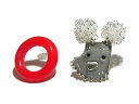 ルチカ 『 JOHN ピアス (RD×SV)』★ メール便送料無料 ★ Luccica カワイイ アクセサリー ジュエリー レディース メルヘン 個性的 ユニーク 可愛い おもしろ プレゼント 女性 イヌ 犬 ドック 首輪 奇抜 動物 アニマル どうぶつ ペット プードル 愛犬家 スタッド 耳飾り
