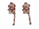 ルチカ ピアス ★ メール便送料無料 ★『 ポーリ (パープル)』 Luccica 花 カワイイ フラワー ファルべ ナチュラル ジュエリー アクセサリー ユラ...