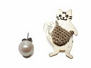 ルチカ ピアス ★ メール便送料無料 ★『 かいものネコ (ゴールド)』 Luccica 猫 ねこ キャット 動物 カワイイ アクセサリー 個性的 かわいい お...