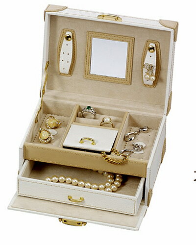 ジュエリーボックス 大容量 鍵付きトロッター調 宝石箱 アクセサリーケース jewelry box [送料無料]