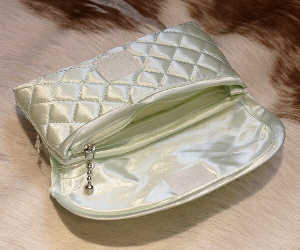 ジュエリーポーチ キルト リボン 長角 マジッ...の紹介画像2