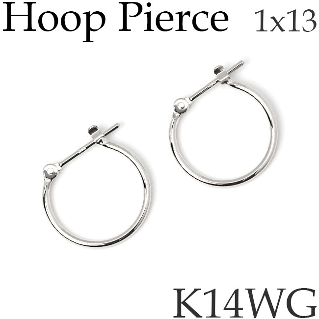 [ξ����] 2�� [�Ҽ���] 1�� �ա��ץԥ��� K14�ۥ磻�ȥ������ �ץ����900 �϶� ����1mm �ѥ��� ľ��13mm G�� ���Ǽ� ��󥰥ԥ��� �ա��� 14�� K14WG 14KWG Pt900 ������ [ma][2025-11]