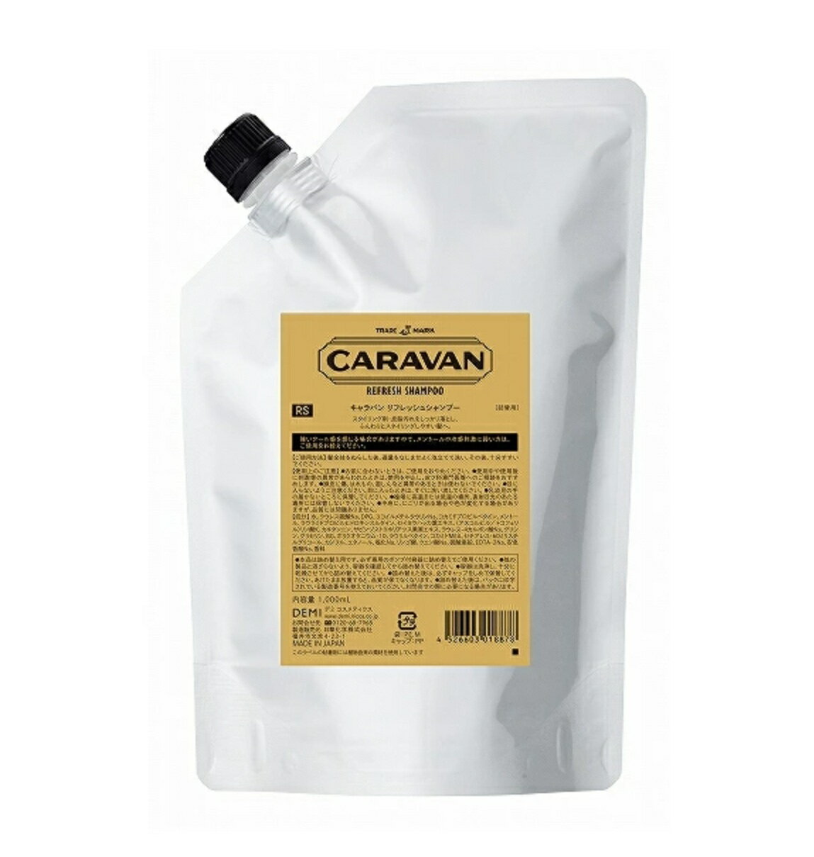 Rakuten - 【新品】 デミ キャラバン リフレッシュシャンプー 1000ml リフィル 詰め替え用 DEMI CARAVAN REFRESH SHAMPOO 490g デミ ヘアケア 正規品