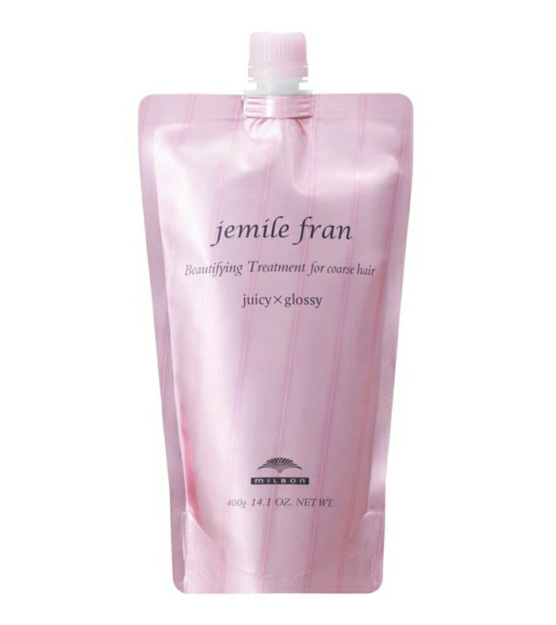 MILBON - 【新品】 ミルボン ジェミールフラン トリートメント ジューシーグロッシー 400g リフィル 詰め替え用 MILBON jemile fran 400ml ヘアケアライン