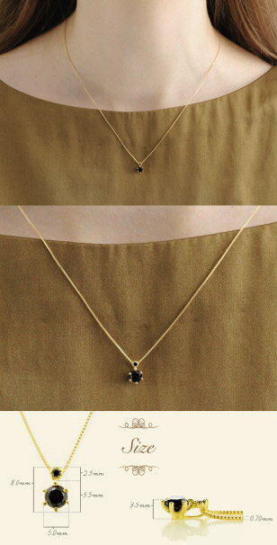 ブラックダイヤモンドネックレス K18 noir lueur ネックレス K18 18金 18k ゴールド ダイヤモンド ダイヤ レディース　 ジュエリー　アクセサリー　おしゃれ ペンダント