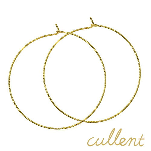 K18 フープピアス elegant hoop 40 フープピアス 18金 18k ピンクゴールド　 地金 レディース ジュエリー アクセサリー　 ニッケルフリー 金属アレルギー 【あす楽対応】