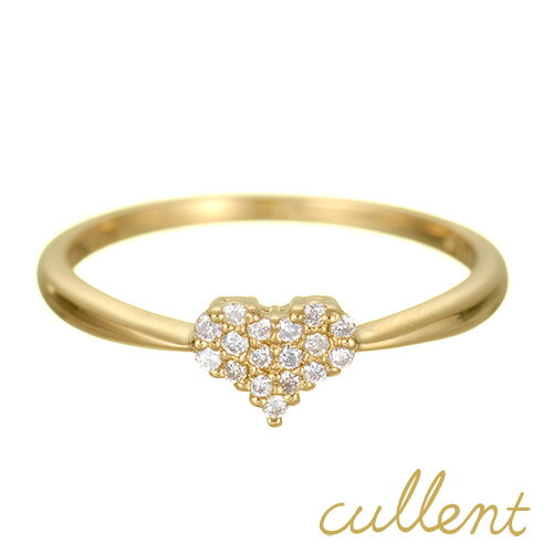 Rakuten - K18ダイヤモンドリング pave heart リング K18 18金 18k ゴールド ダイヤモンド ダイヤ レディース ジュエリー　アクセサリー　おしゃれ ハート