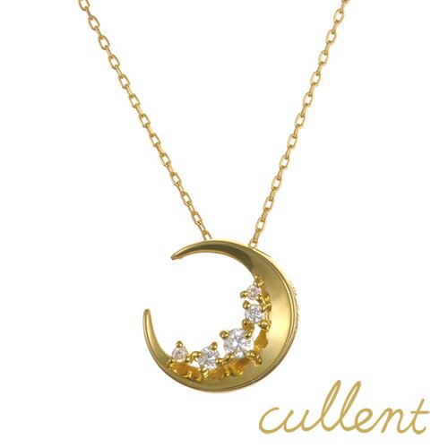 K18ダイヤモンドネックレス Diana ネックレス K18 18金 18k ゴールド ダイヤモンド 三日月 レディース ペンダント 月 ピンクゴールド ジュエリー アクセサリー おしゃれ