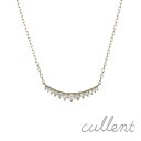 Pt900プラチナダイヤモンドネックレス smile gradation ネックレス Pt プラチナ ダイヤモンド ペンダント レディース シンプル ライン バーネックレス(4)