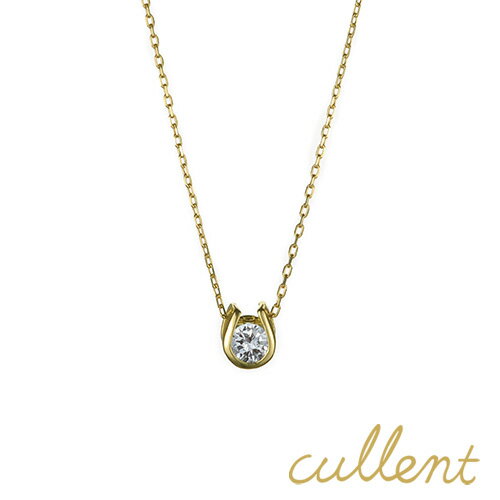 カレン ネックレス レディース K18ダイヤモンドネックレス tiny horse shoe ネックレス ペンダント 18金 18k ダイヤ ホースシュー 蹄鉄 馬鉄 レディース ジュエリー アクセサリー おしゃれ ホワイトゴールド ピンクゴールド