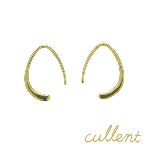 K18フープピアス drop hoop S ピアス 雫型 ティアドロップ K18 18金 18k ピ