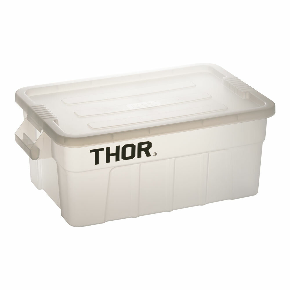 トラスト　ラージボックス　フタ付　3011　53L　クリア　KTL-62[関連：TRUST 業務用 ラージトート スタ..