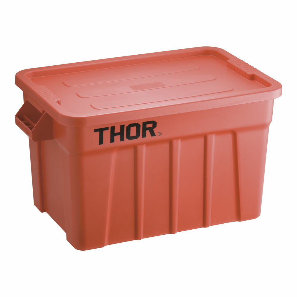 トラスト　ラージボックス　フタ付　3012　75L　レッド　KTL-62[関連：TRUST 業務用 ラージトート スタ..