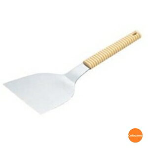 味道楽　起こしヘラ　4寸　12cm　アイボリー　GOK-70[関連：業務用 調理小物 お好み焼き 鉄板焼き用品 食器洗浄機対応 オコシ金 起し金 ヘラ てこ こて お好みヘラ 起金]