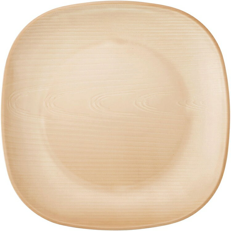 ウォールナ スクエアプレート 25cm WD-11-NA ナチュラル RSP-55[関連：台和 DAIWA 業務用 メラミン 食器 プラスチック製 食器洗浄機対応 消毒保管庫OK 角皿 平皿 ランチ プレート]