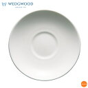 ウェッジウッド　ホワイトコノート　3505　ティーソーサー　15cm　RUE-F1[関連：WEDGWOOD イギリス ブランド 食器 磁器 カップソーサー ホテル カフェ レストラン]