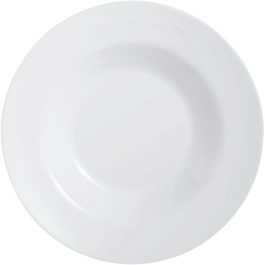 アルコロック エボリューション ホワイト パスタプレート L2805 28.5cm REV-08【SALE】[関連：ARC フランス ブランド 業務用 食器 食器洗浄機対応 電子レンジ対応 全面強化ガラス製 スタッキング カレー皿 パスタ ホテル ビュッフェ バイキング]