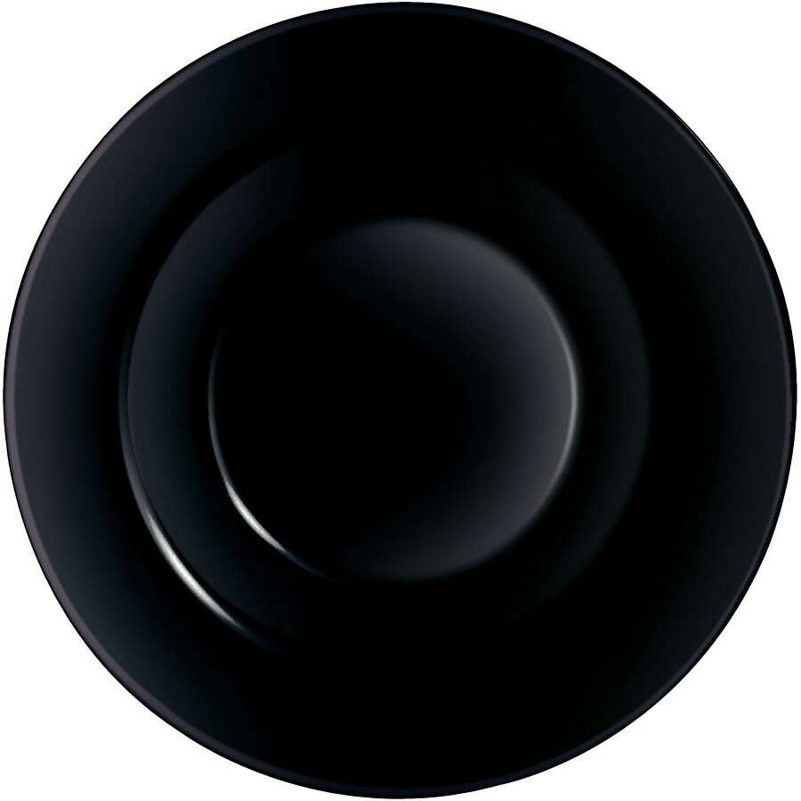 アルコロック エボリューション ブラック パスタプレート P1138 28.5cm REV-18【SALE】[関連：ARC フランス ブランド 業務用 ガラス食器 食器洗浄機対応 電子レンジ対応 全面強化ガラス 丸皿 パスタ カレー スープ プレート ホテル ビュッフェ バイキング]