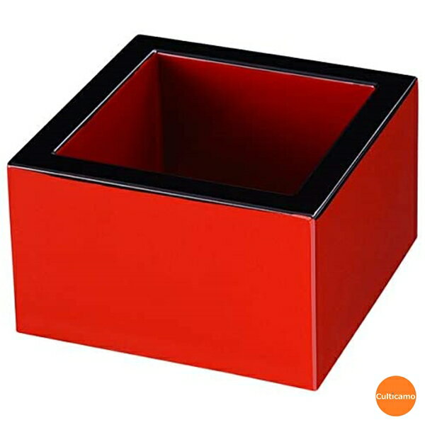 ABS製　マス　朱天黒　81031360　DX1合　RFK-L6[関連：福井クラフト 業務用 食器 グラス 演出小物 プラ..