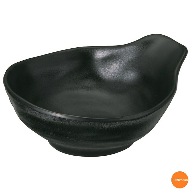 マイン　メラミンウェア　とん水　黒　大　M11-187　RMI-79[関連：MIN 業務用 食器 とんすい 取皿 鍋 ..