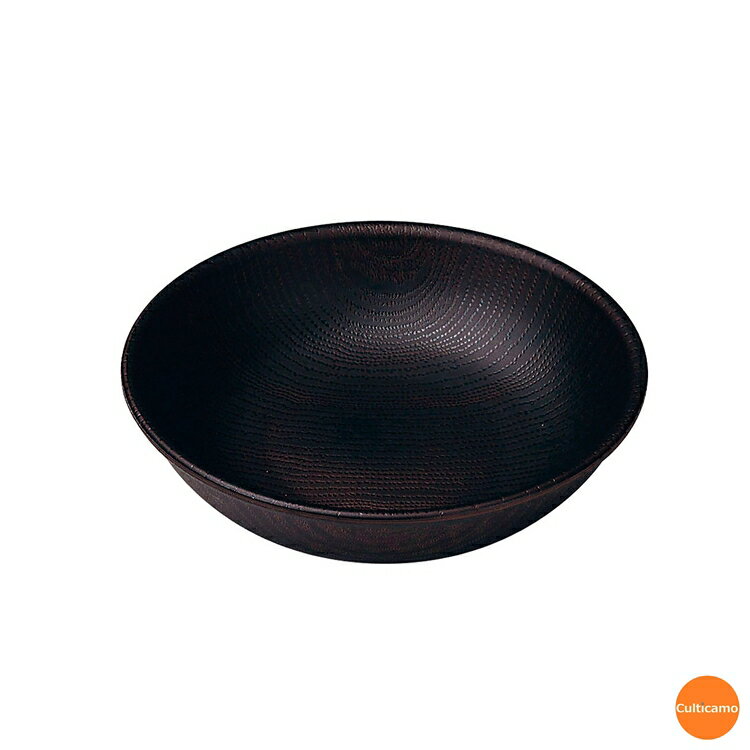 Wood　ラウンドプレート　13.5cm　ダークブラウン　RPL-M5[関連：タカノクリエイト 業務用 食器 丸皿 プラスチック製 木目調 食器洗浄機対応]