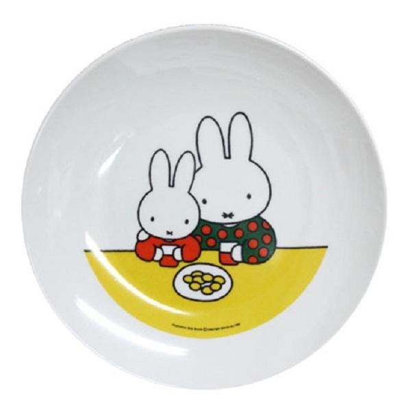 ミッフィー　メラミンお子様食器　丸皿　CM-6C　RML-C7[関連：関東プラスチック 業務用 miffy キャラクター 食器 食器洗浄機対応 お子様 子供用 キッズ ランチ 給食]